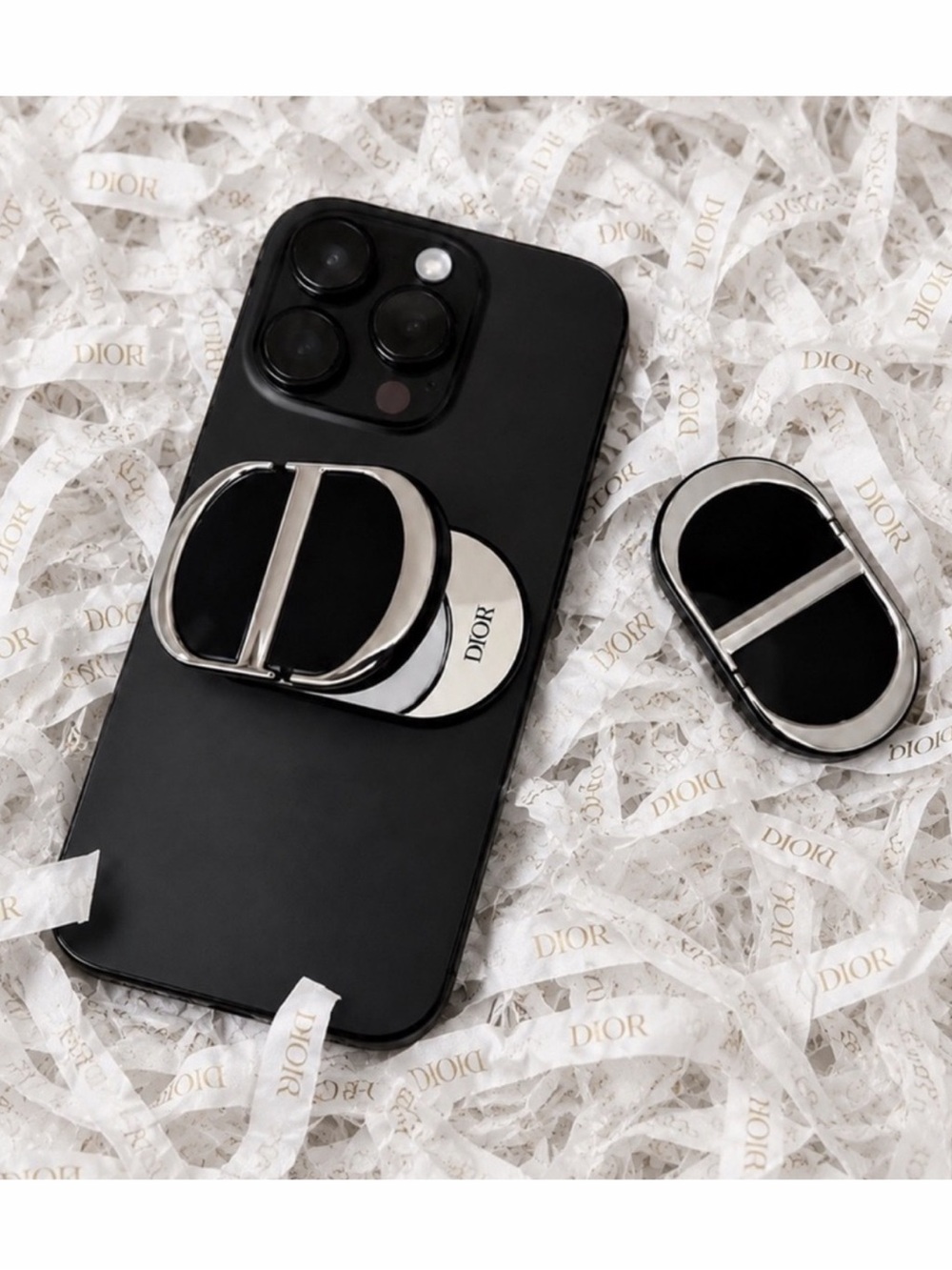 Dior Black and Silver Phone Mirror Clip - Picture 3 of 7